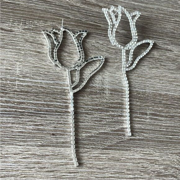 Tulip drop earrings M283 - Picture 3 of 4